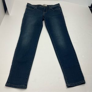 Free People FP Womens Size 27 Dark Wash Blue Denim Jean Mid Rise Ankle Stretch‎